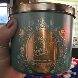 Disney Princess Ariel Candle Bath and Body 3 wick candle brand new